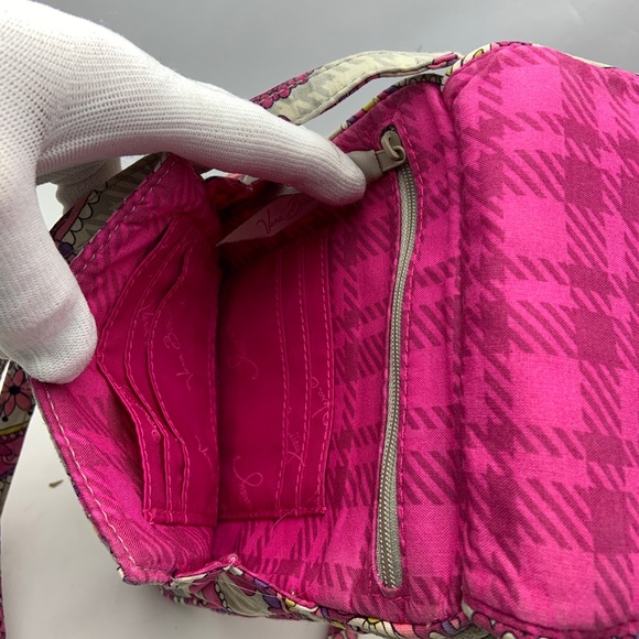 Vera Bradley Crossbody Bag Pink & Gray - Picture 5 of 9